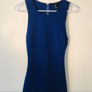 Forever 21 Blue Bodycon Dress - Size Medium